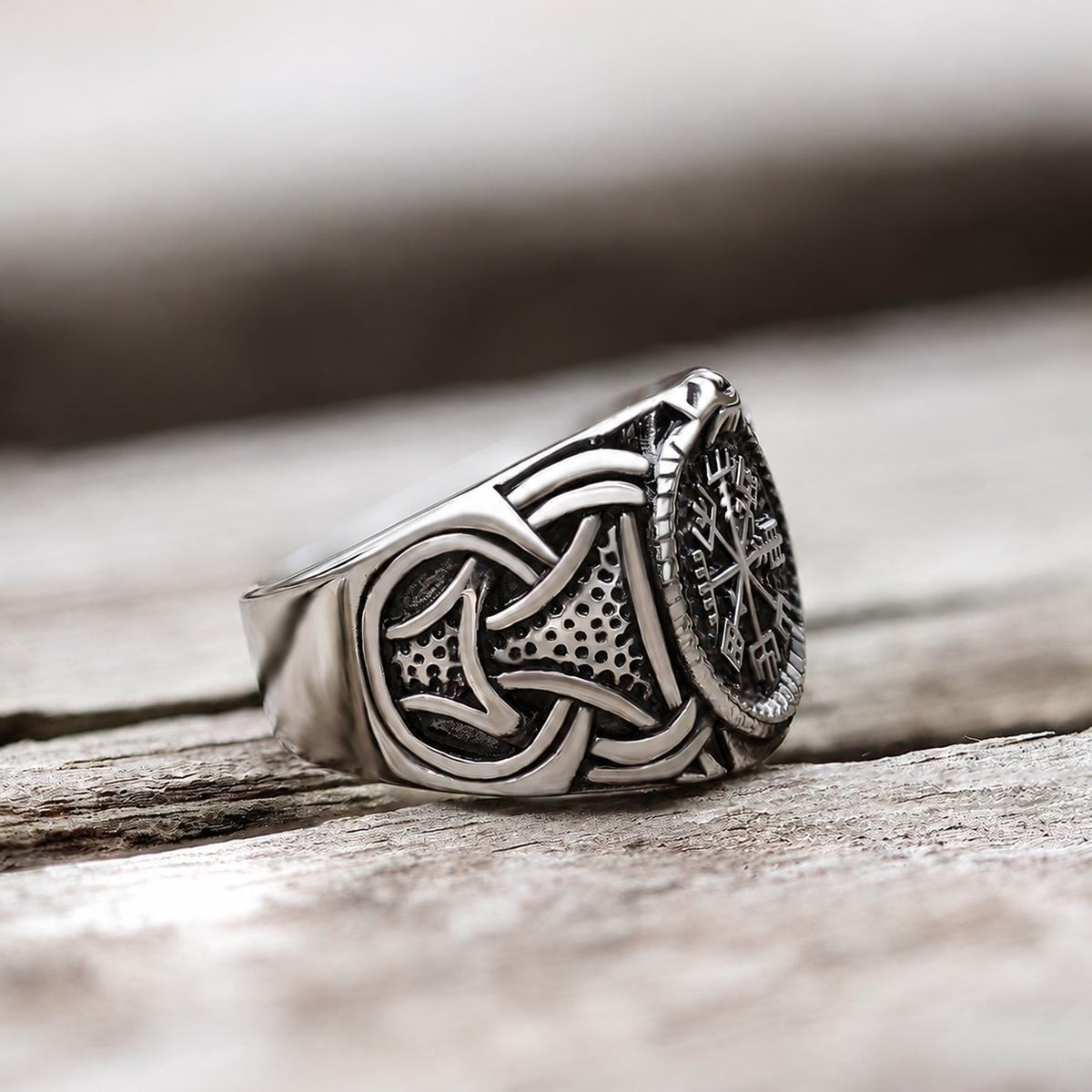 Dragon Amulet Viking Ring in 316L Stainless Steel