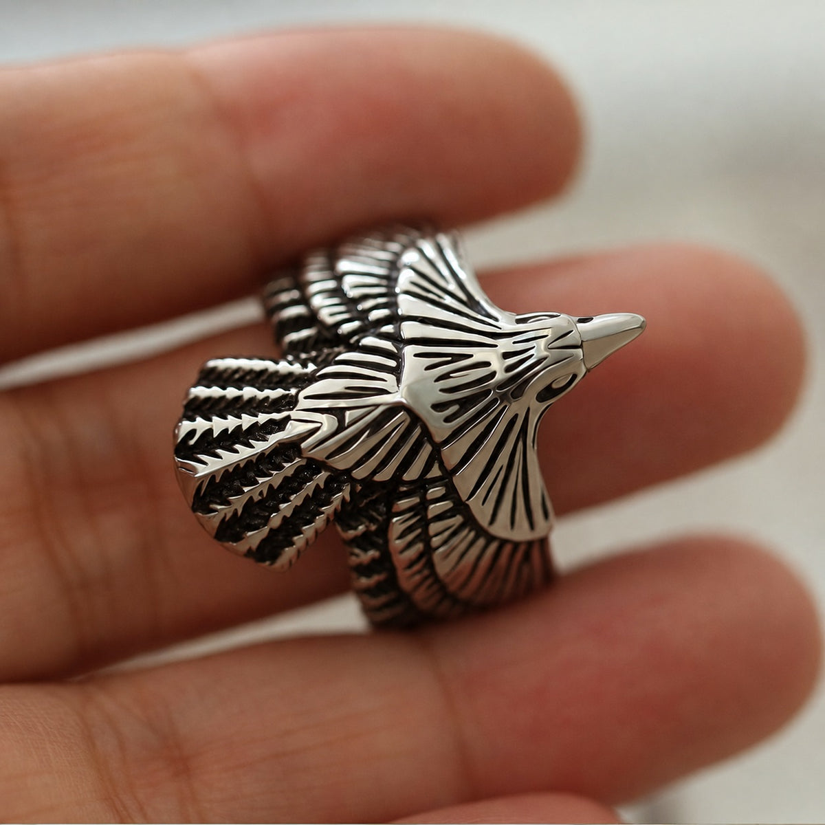 Eagle Beast Ring in Stainless Steel