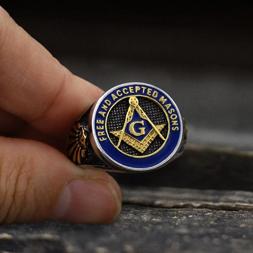 Eye Of Providence Masonic Ring in 316L Stainless Steel