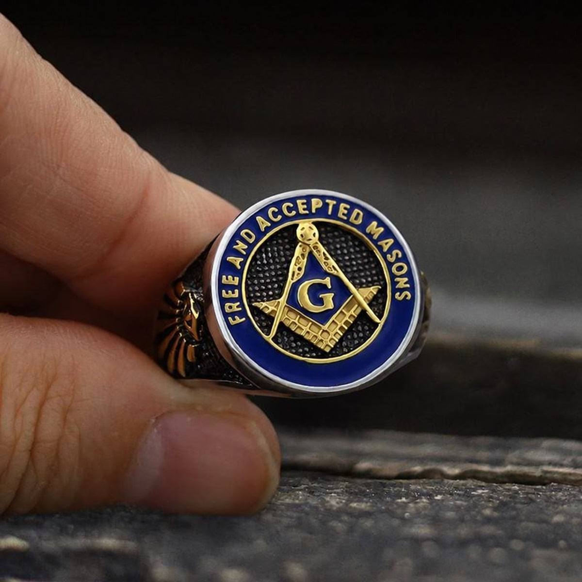 Eye Of Providence Masonic Ring in 316L Stainless Steel