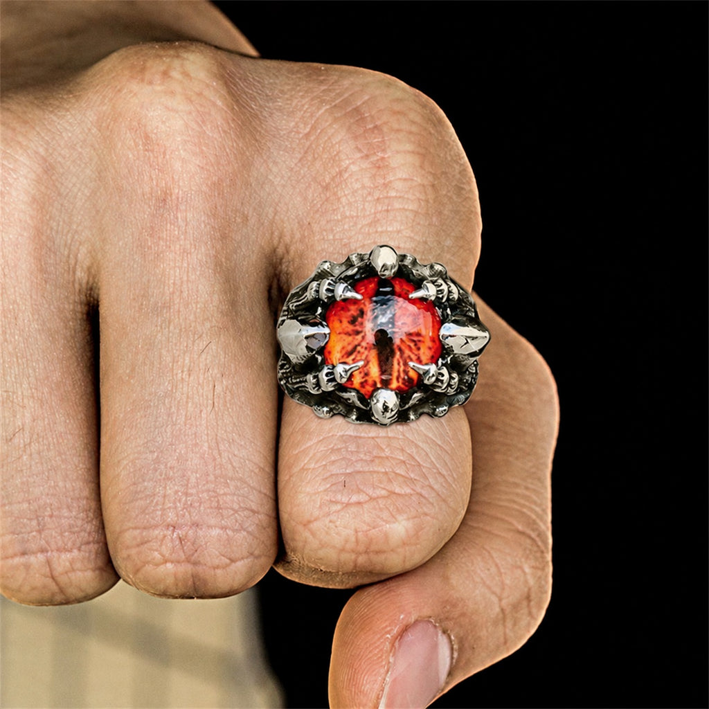 Eye Of Sauron Ring in Stainless Steel