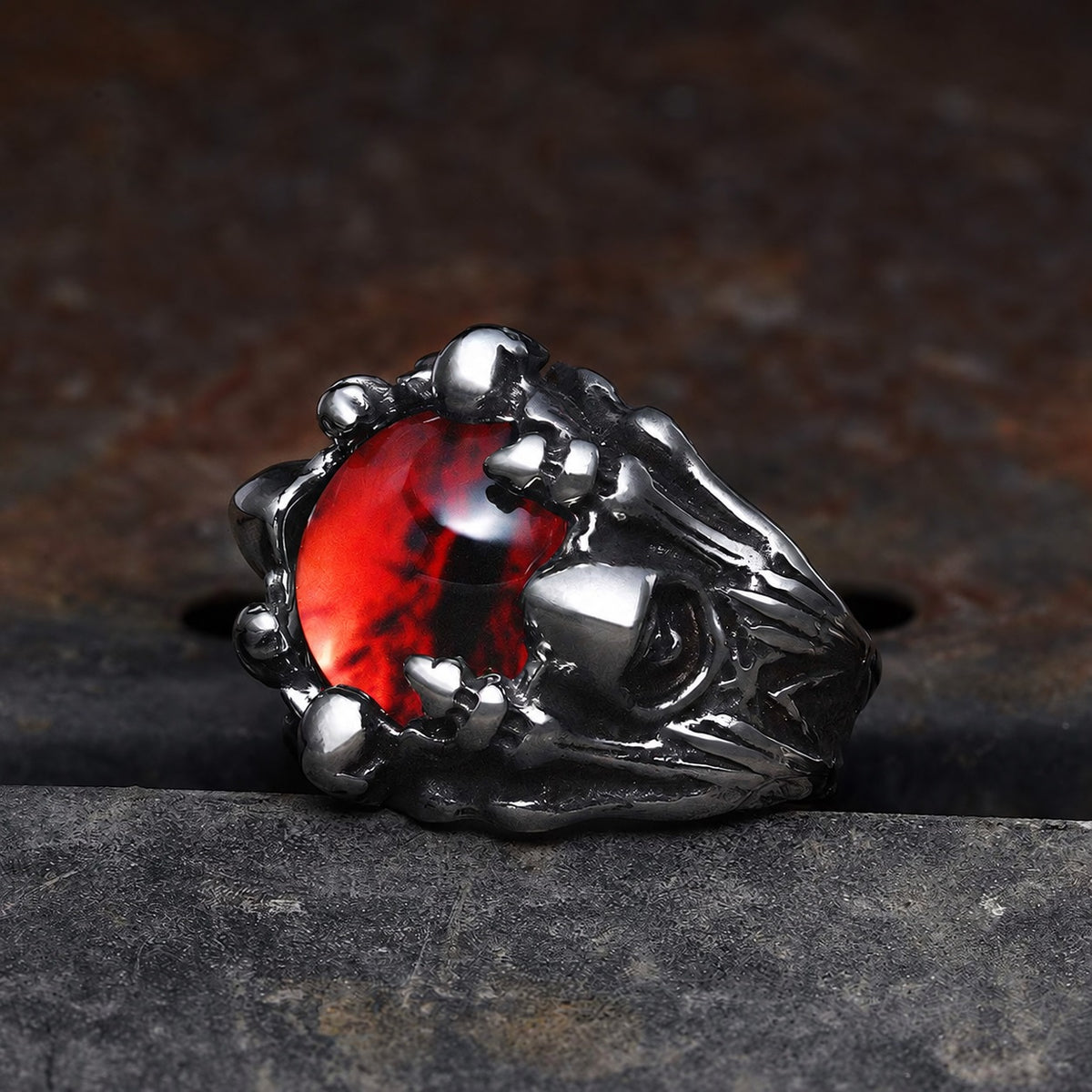 Eye Of Sauron Ring in Stainless Steel