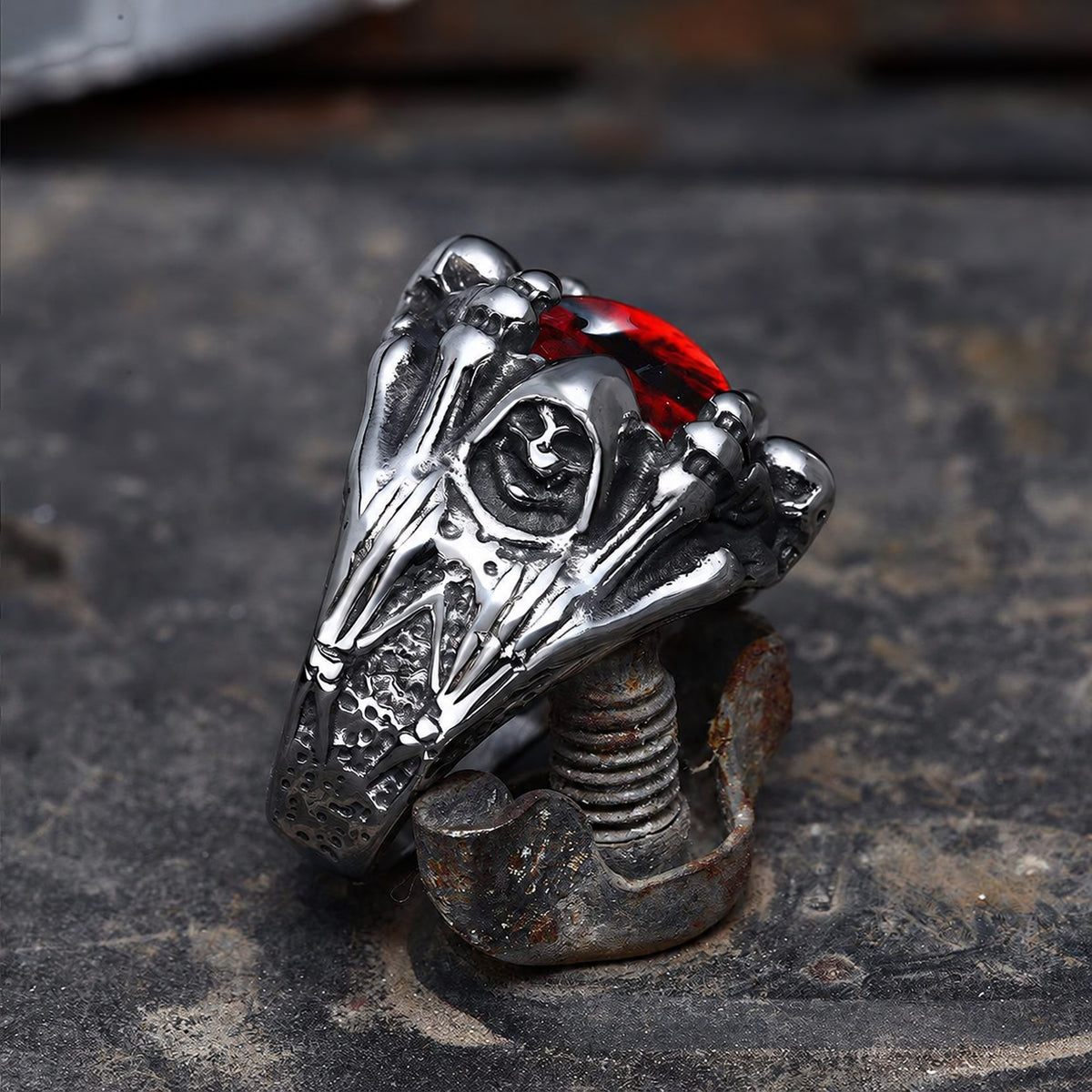 Eye Of Sauron Ring in Stainless Steel