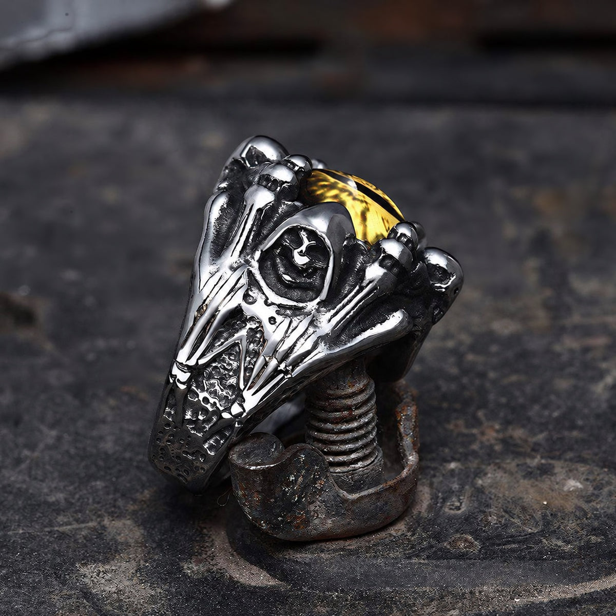 Eye Of Sauron Ring in Stainless Steel