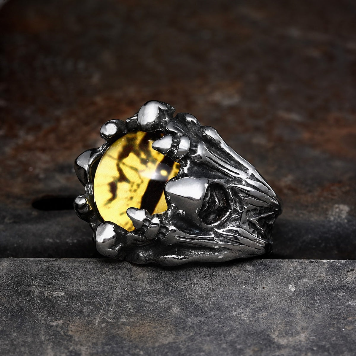 Eye Of Sauron Ring in Stainless Steel