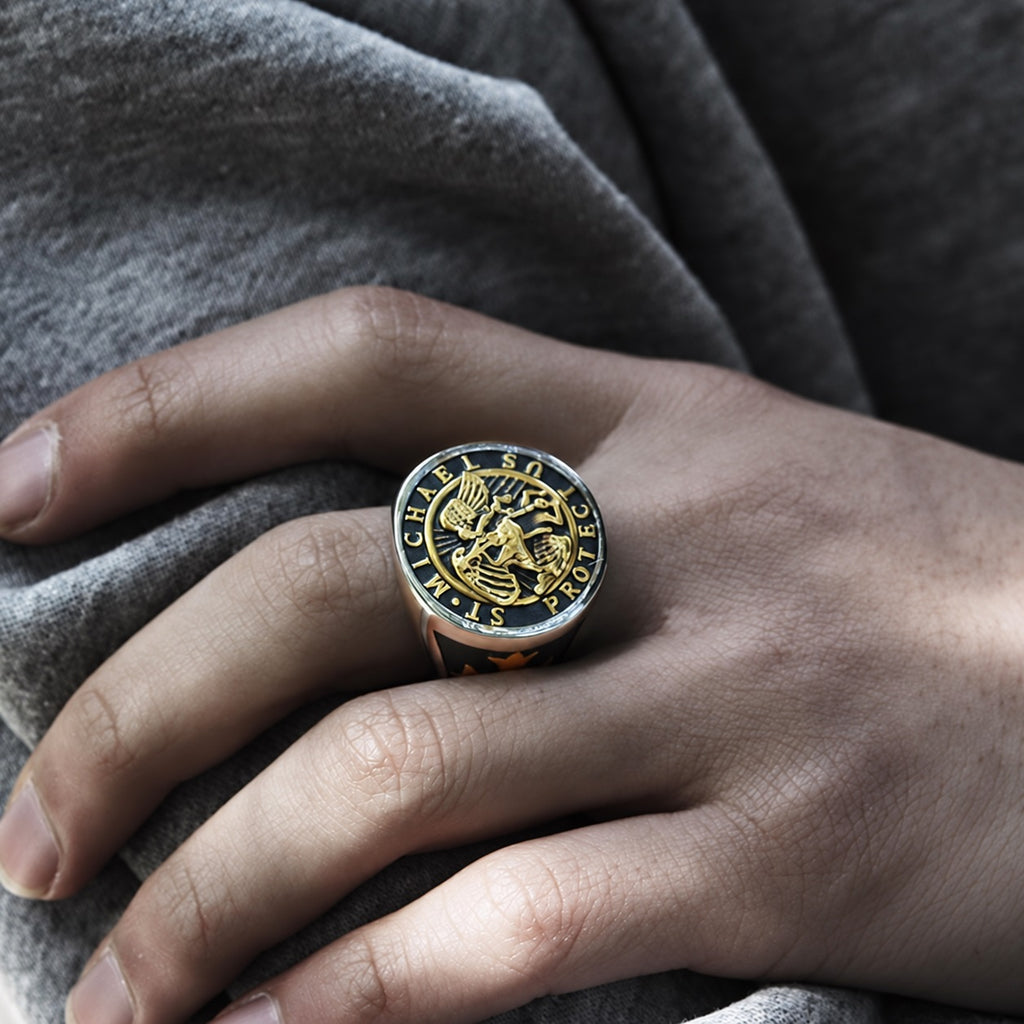 Guardian Angel Templar Knight Ring