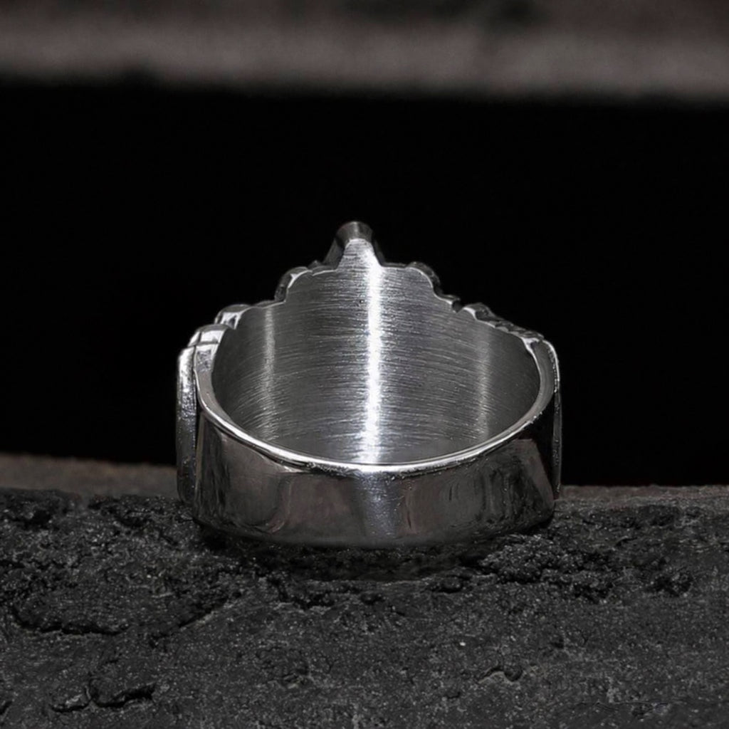 Classic Masonic Symbol Freemason Ring in Stainless Steel