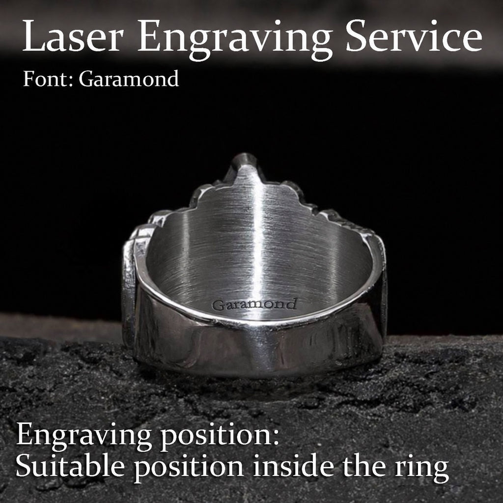 Classic Masonic Symbol Freemason Ring in Stainless Steel