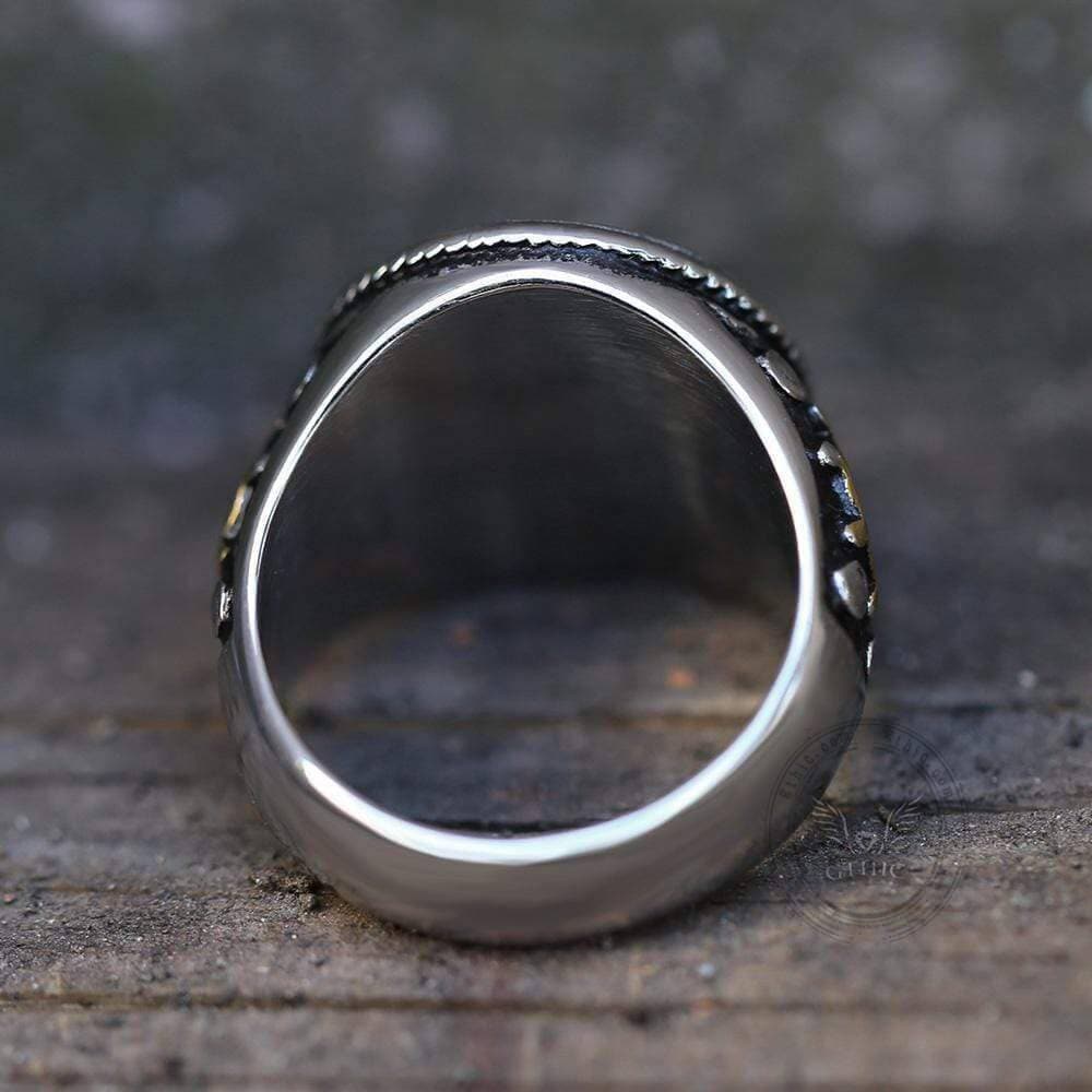 Retro Pirate Stainless Steel Skull Ring