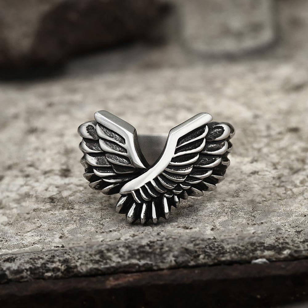 Angel Wing Beast Ring in Stainless Steel