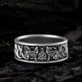 Fenris-wolf Viking Ring in Stainless Steel