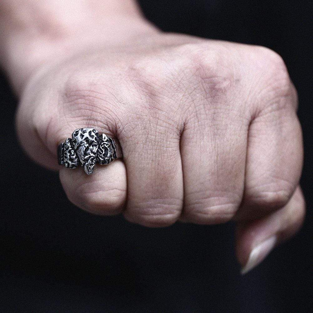 Stone Spear Arrow Ring in Stainless Steel