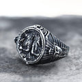 Ancient Egyptian Pharaoh Horus Tutankhamun Ring in Stainless Steel