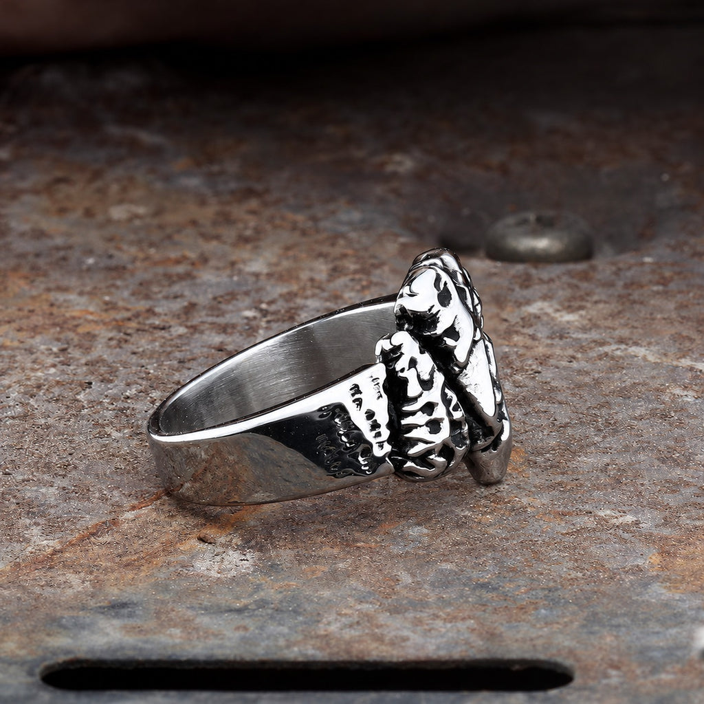 Stone Spear Arrow Ring in Stainless Steel