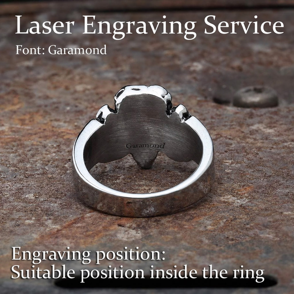 Stone Spear Arrow Ring in Stainless Steel