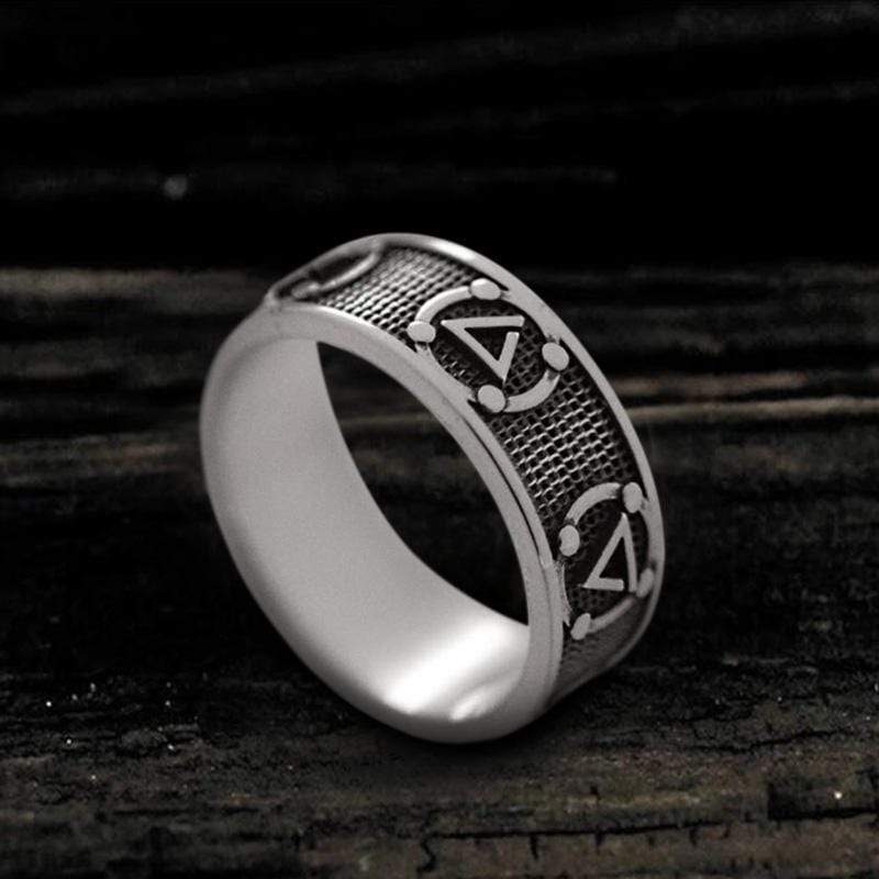 Witchers Elements Signs Ring in Stainless Steel