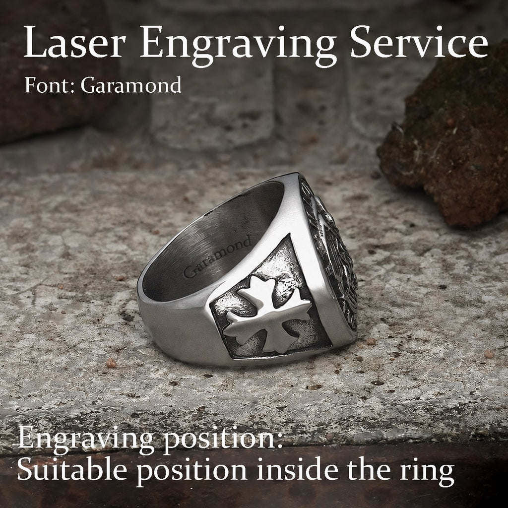 Guardian Angel Templar Knight Ring