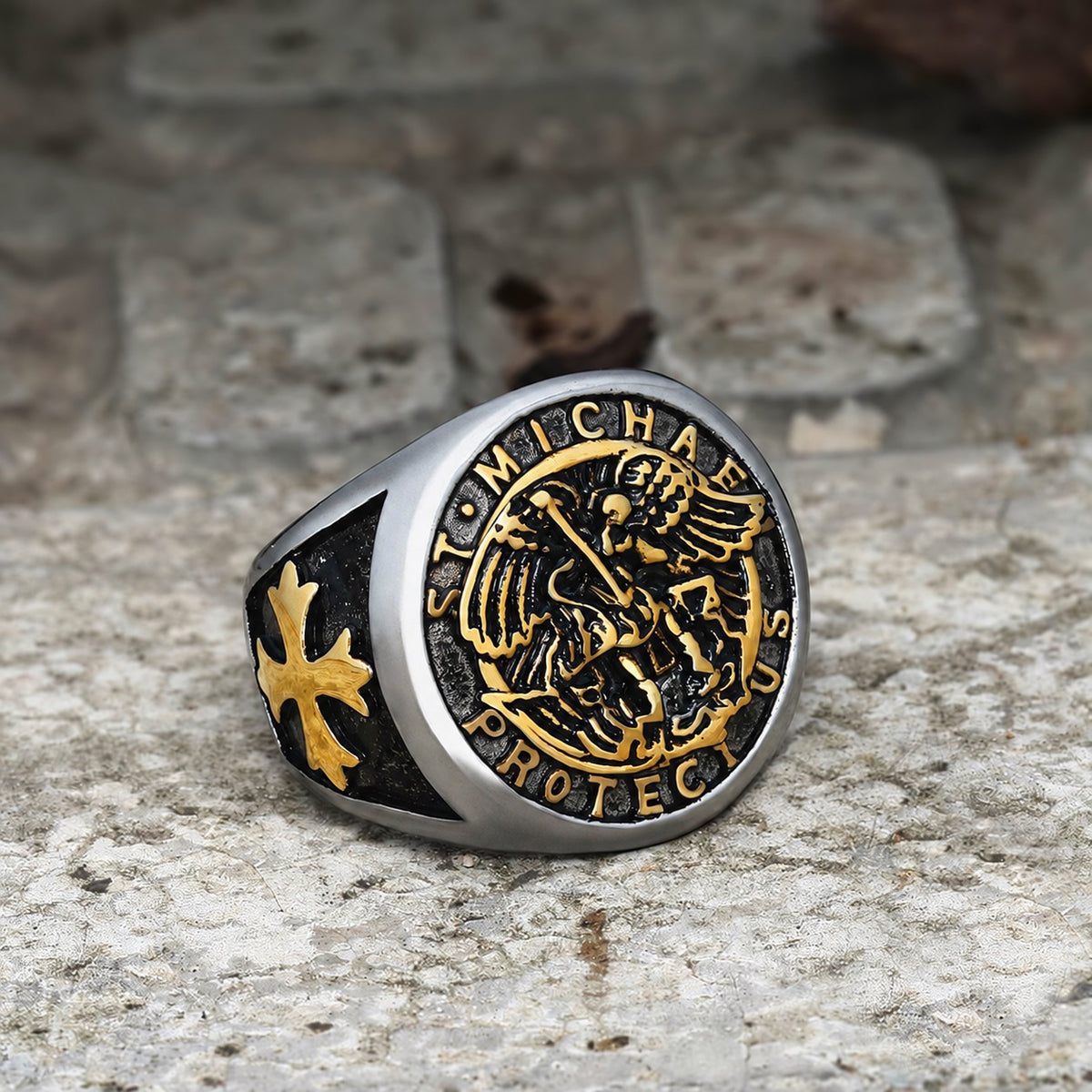 Guardian Angel Templar Knight Ring
