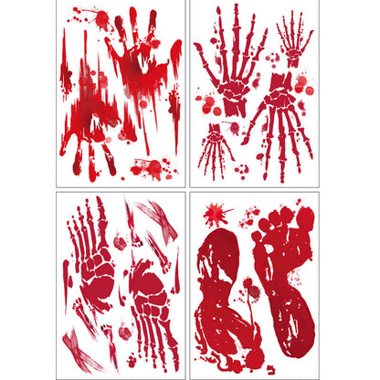 Halloween Skull Hand Temporary Tattoo Sticker