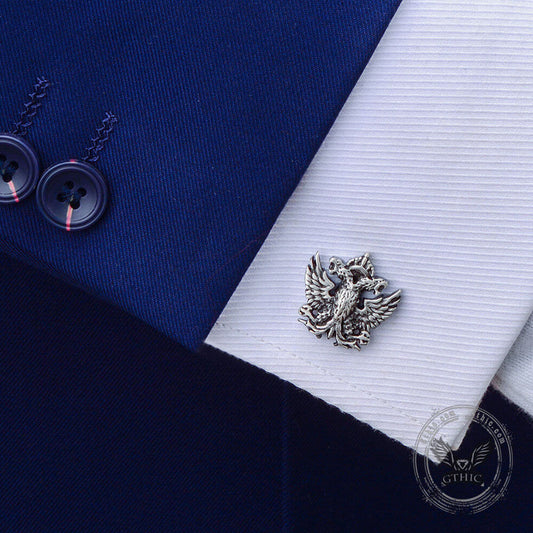 Royal Double-headed Eagle Cufflinks in Brass