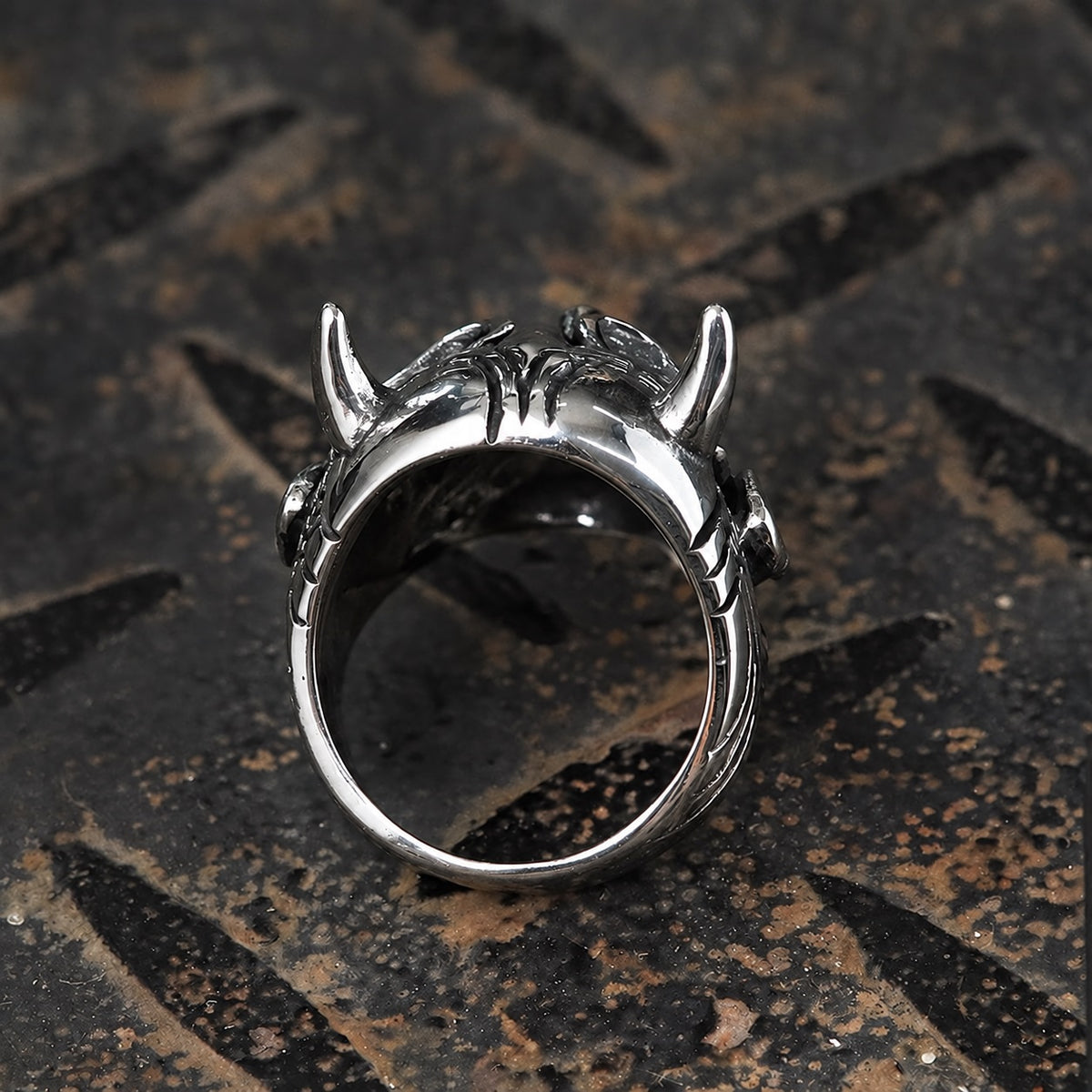 Demon Oni Ring in Stainless Steel