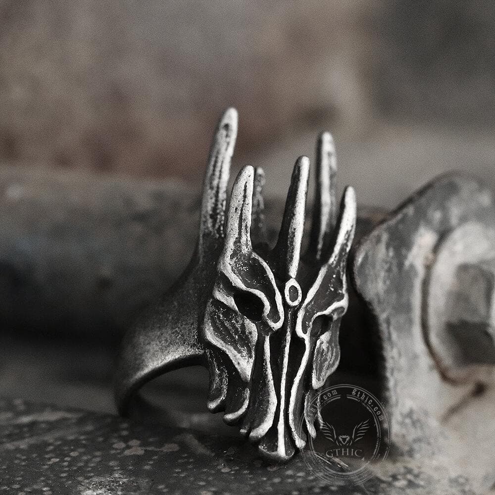 Helm of Sauron Ring in Stainless Steel