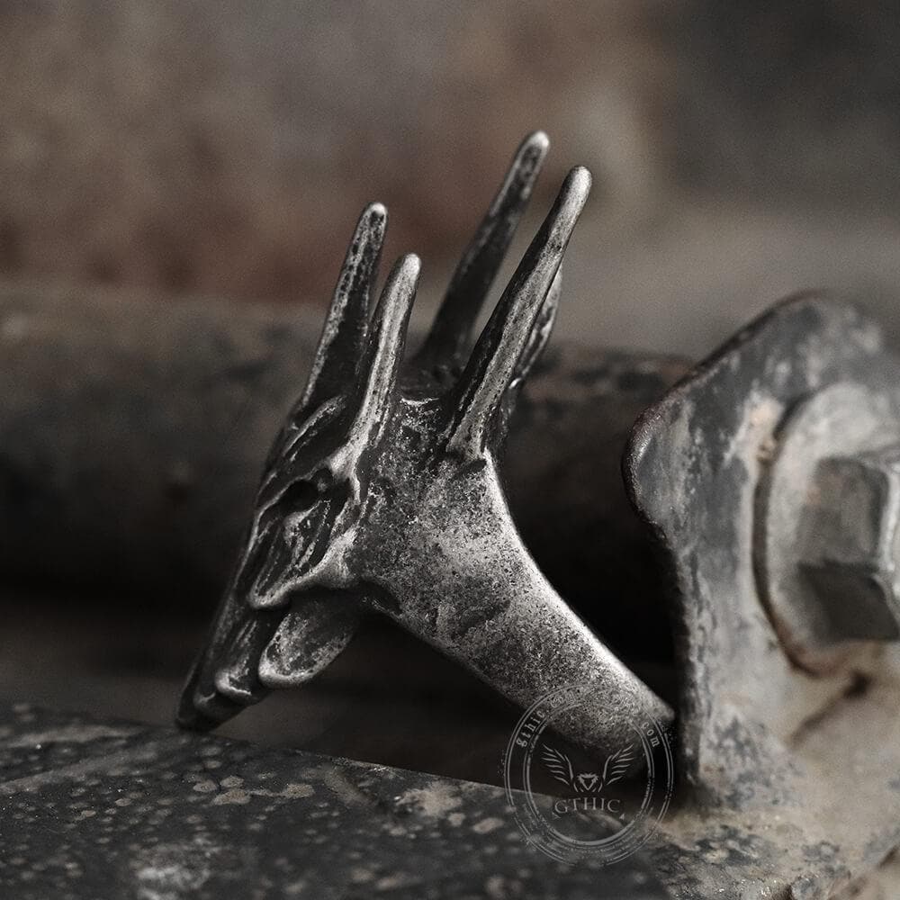 Helm of Sauron Ring in Stainless Steel