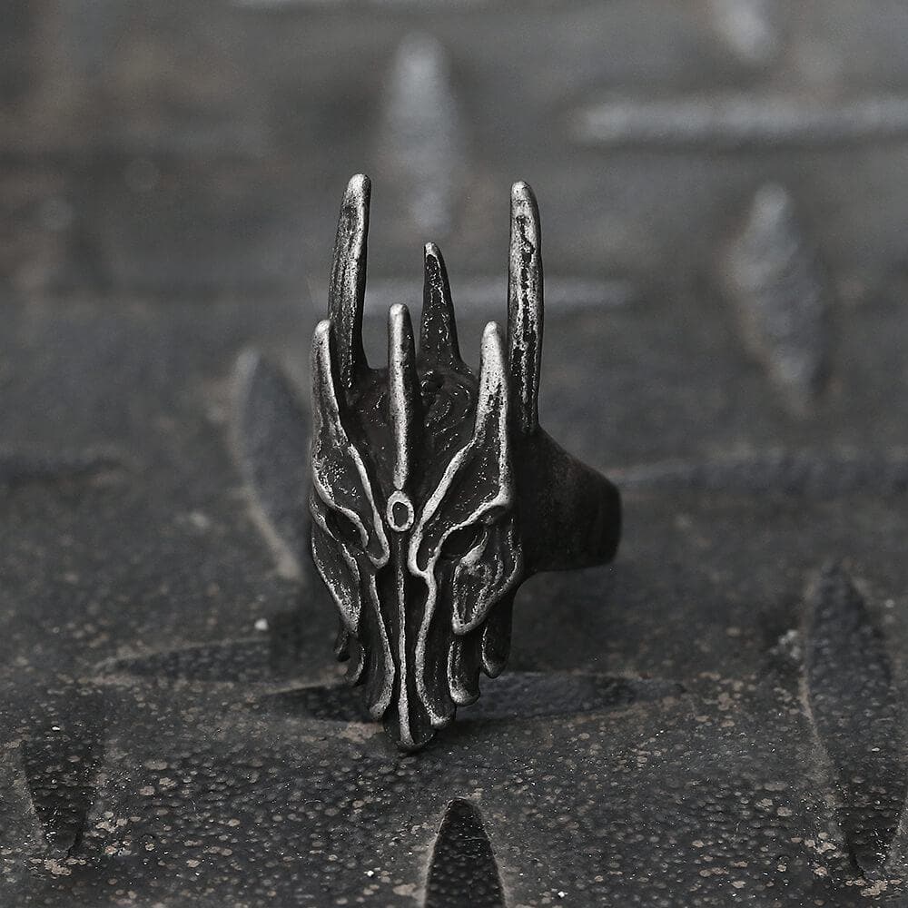 Helm of Sauron Ring in Stainless Steel