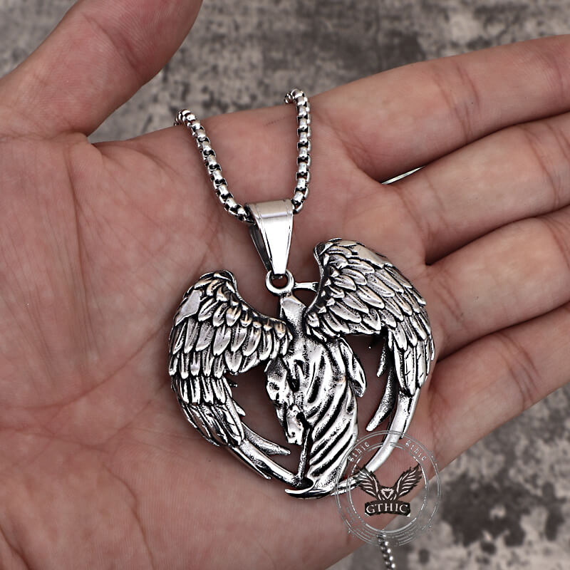 Hip Hop Scythe Grim Reaper Pendant in Stainless Steel
