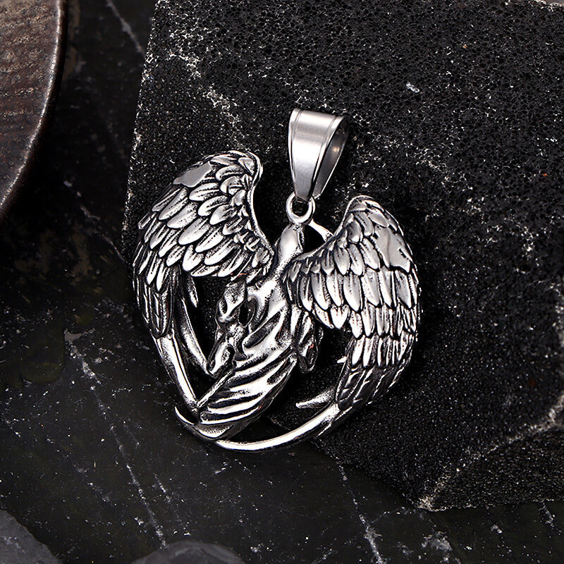 Hip Hop Scythe Grim Reaper Pendant in Stainless Steel
