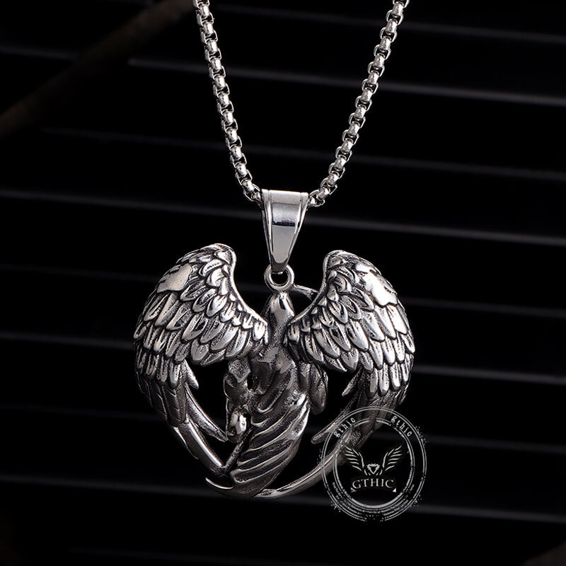 Hip Hop Scythe Grim Reaper Pendant in Stainless Steel