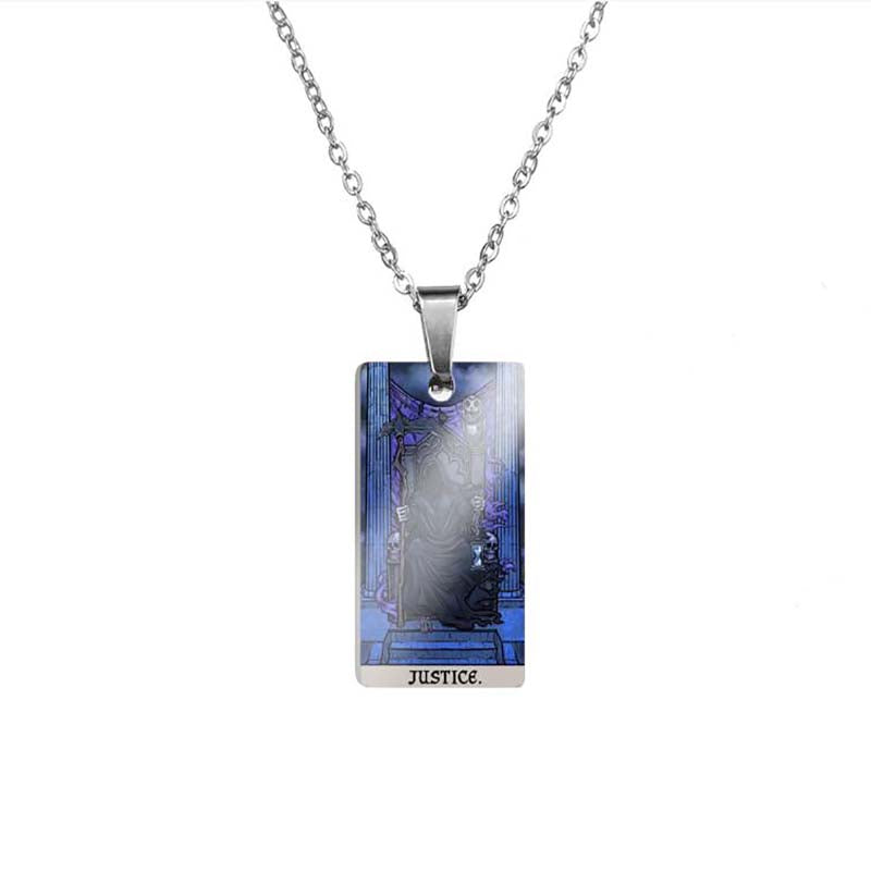 Horror Major Arcana Tarot Pendant in Stainless Steel