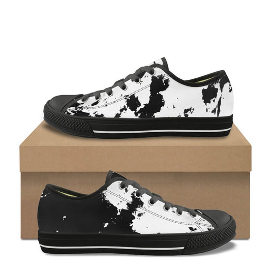Ink Splash Print Canvas Shoes