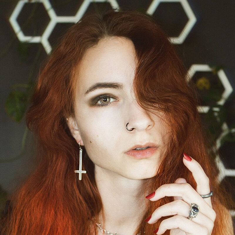 Inverted Cross Earrings in Sterling Silver