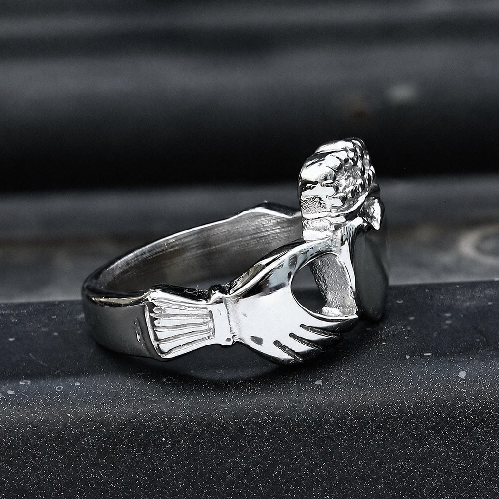 Irish Claddagh Ring in Stainless Steel