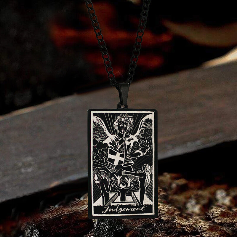 Judgement Major Arcana Tarot Necklace in Stainless Steel