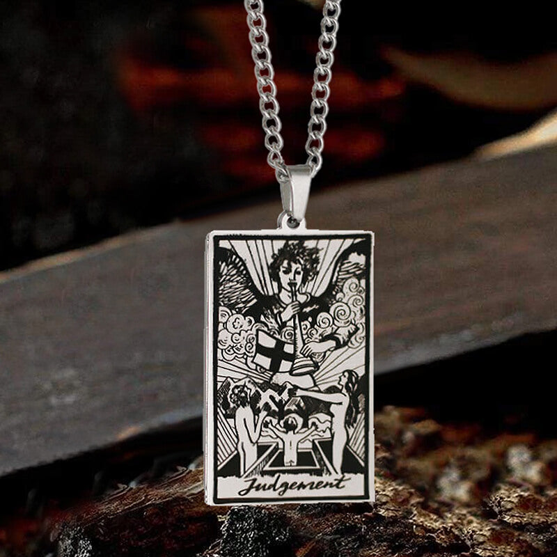 Judgement Major Arcana Tarot Necklace in Stainless Steel