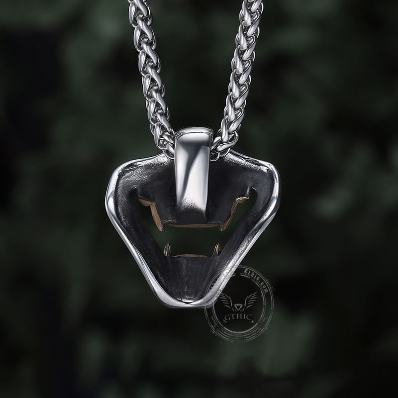 Kobe Japan Fangs Ghost Pendant in Stainless Steel