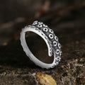 Kraken Octopus Arm Ring in Stainless Steel