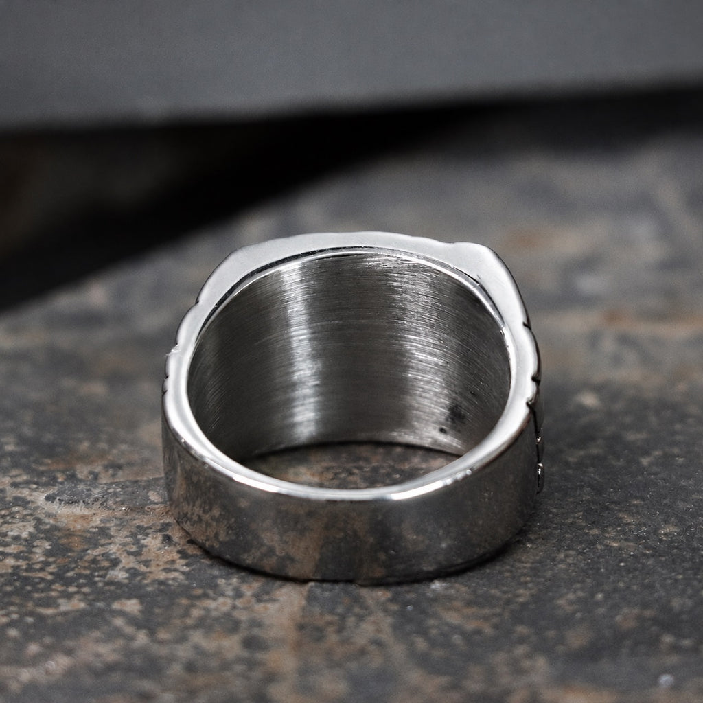 Letters BITCH Ring in Stainless Steel