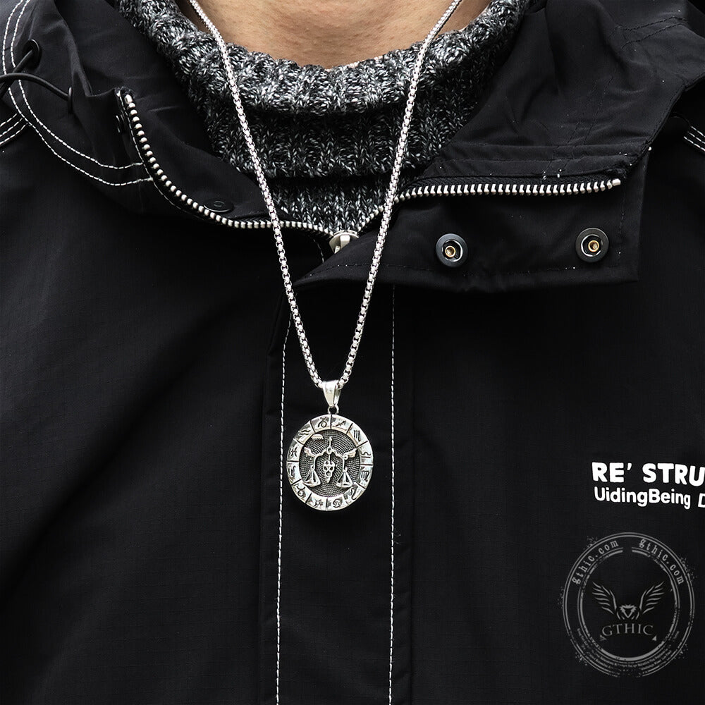 Libra Pendant in Stainless Steel