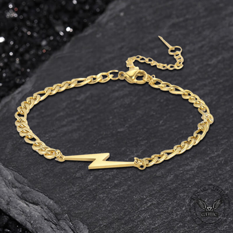 Lightning Stainless Steel Minimalism Bracelet