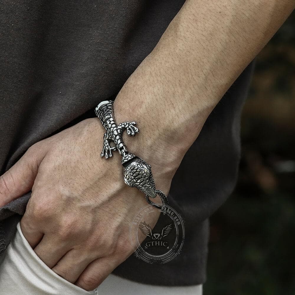 Lizard Animal Bracelet in Stainless Steel