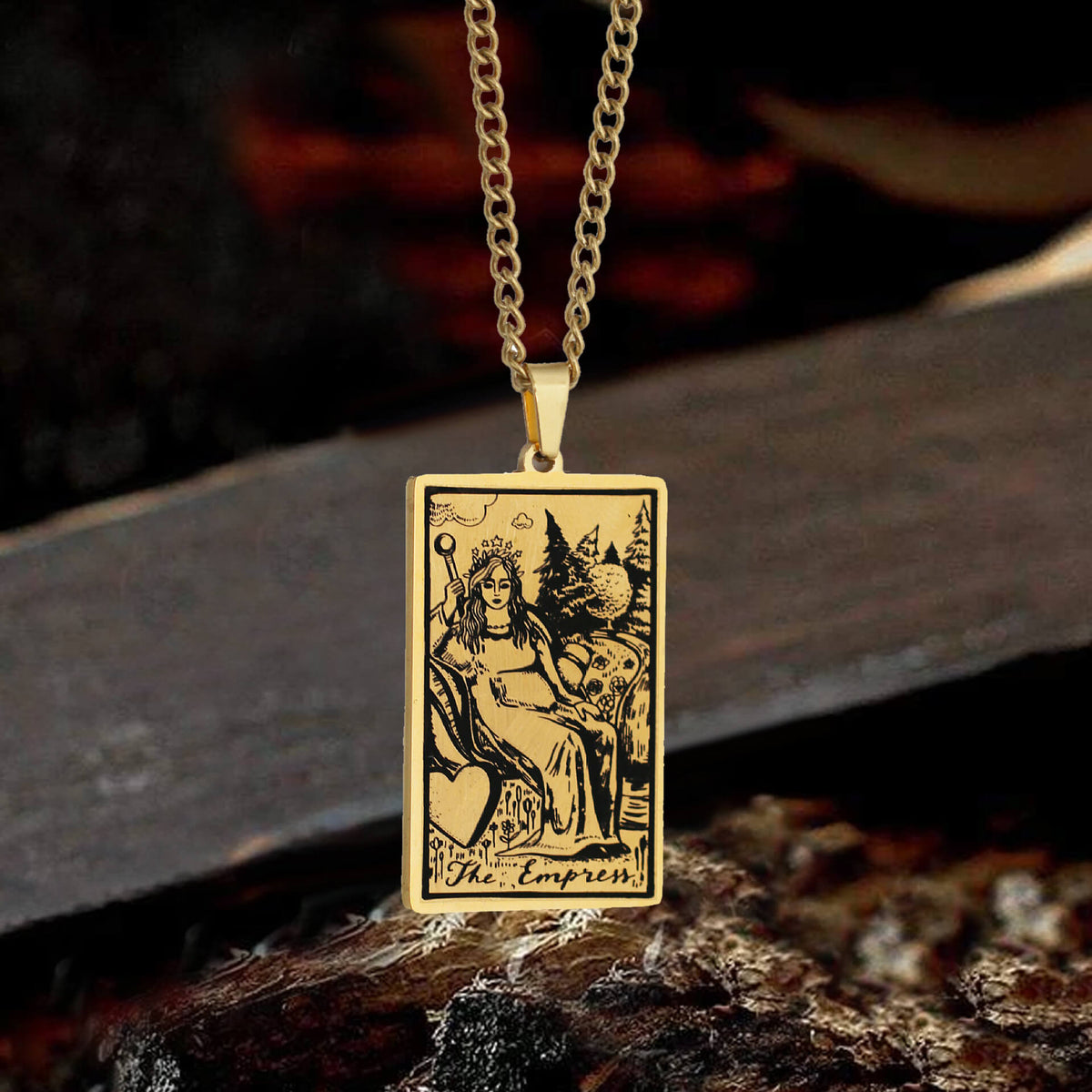 Major Arcana Tarot Necklace in Stainless Steel