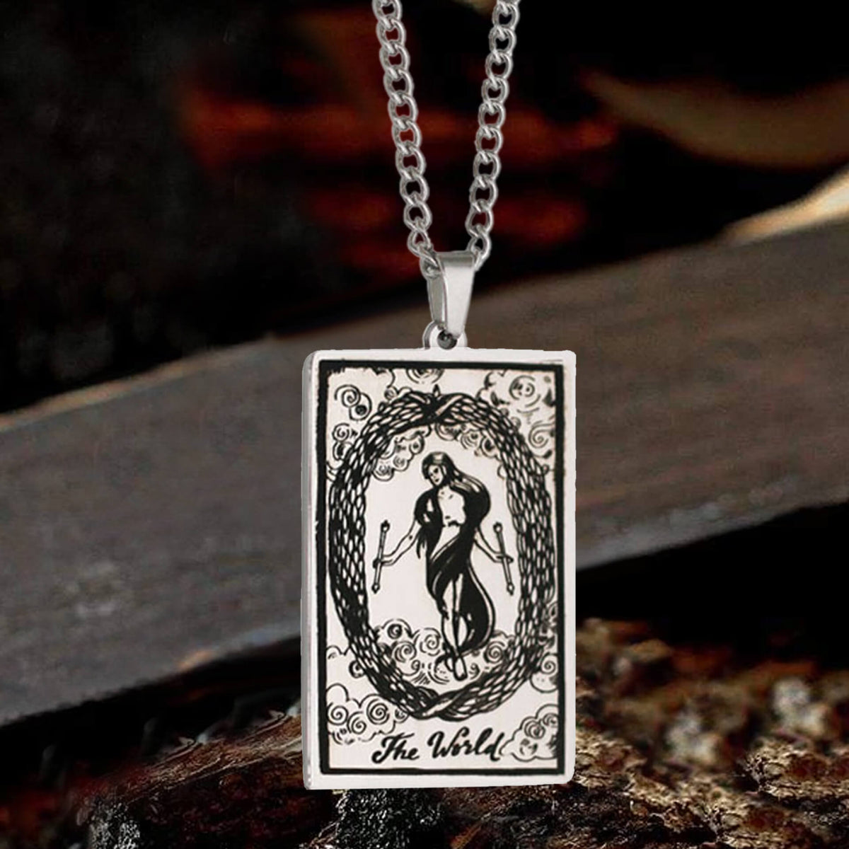 Major Arcana Tarot Necklace in Stainless Steel