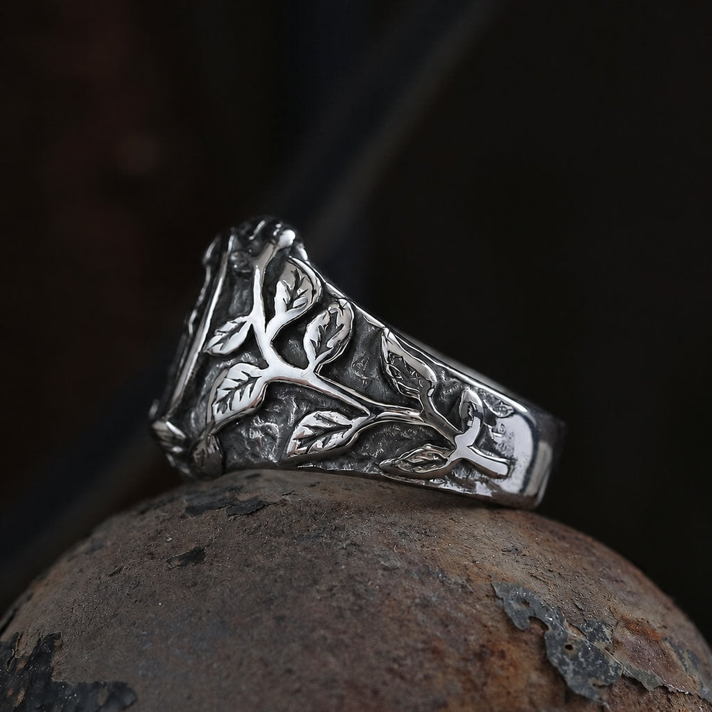 Masonic Symbol Ring in Stainless Steel