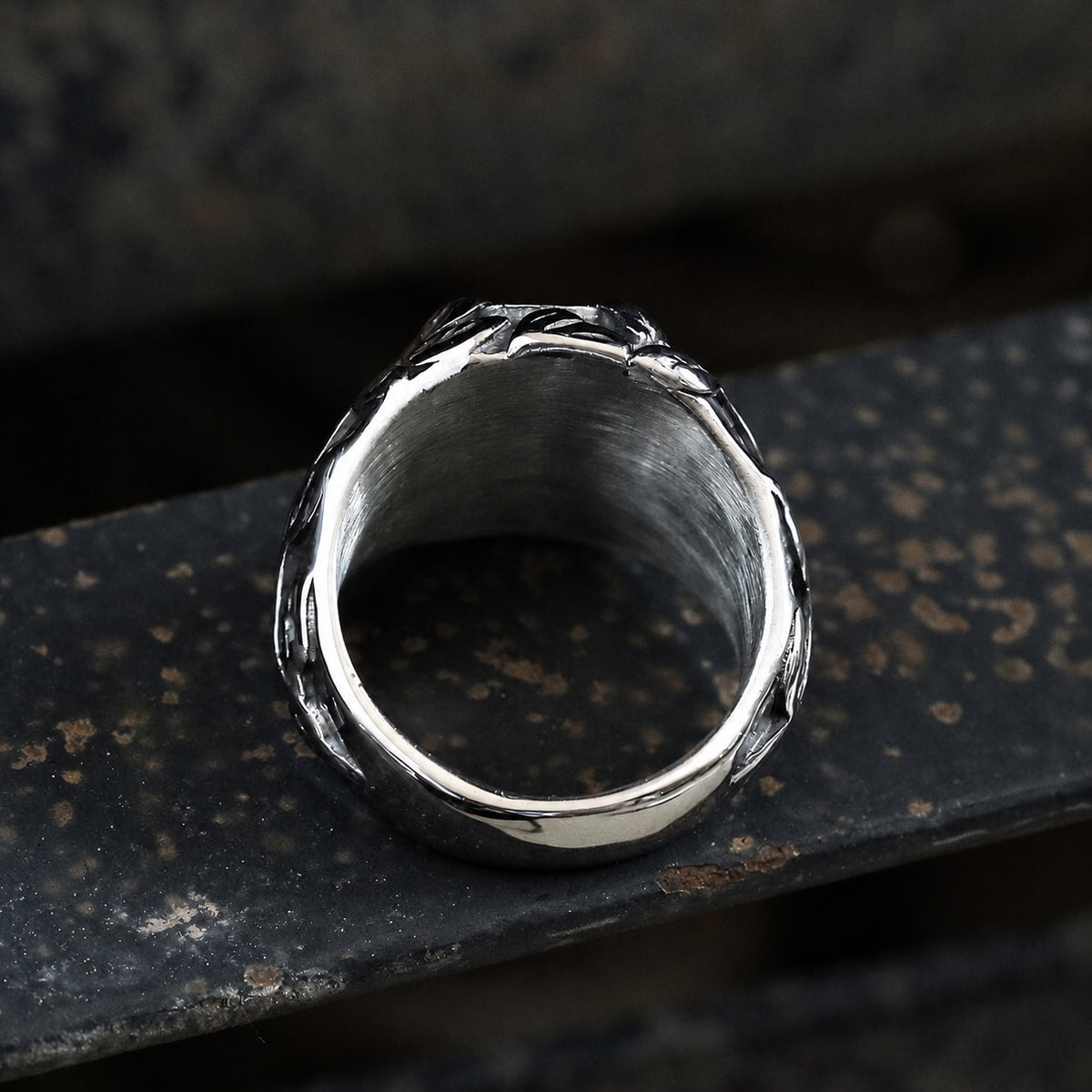 Masonic Symbol Ring in Stainless Steel