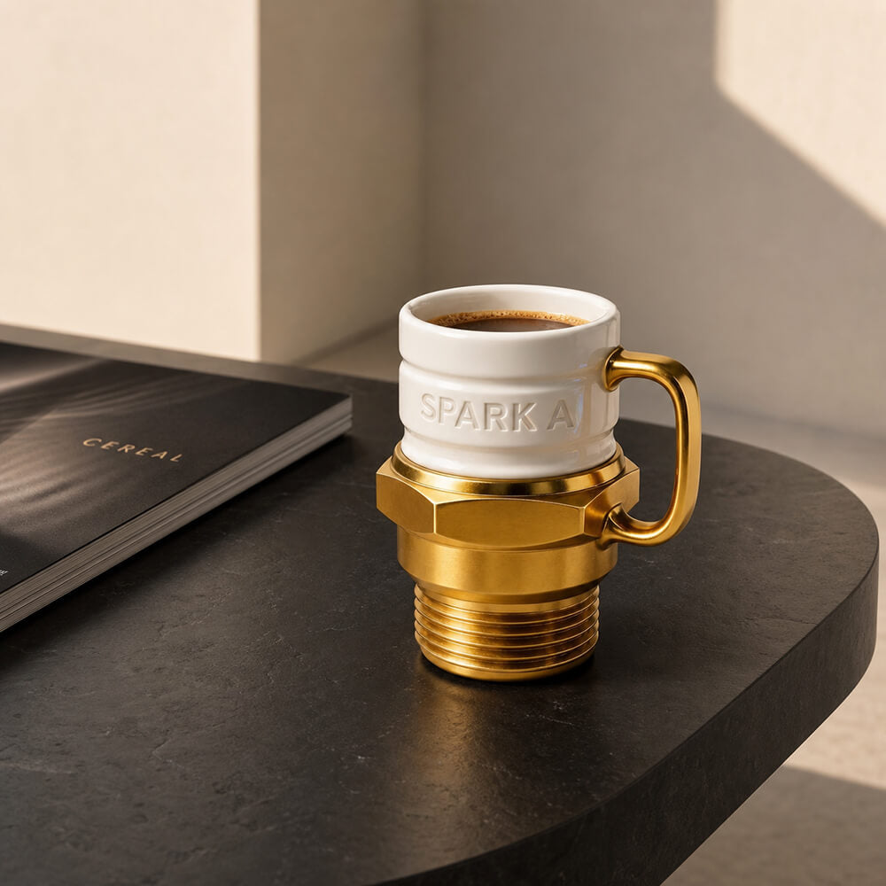 Mechanical-Style Sparkplug Creative Mug in Ceramic