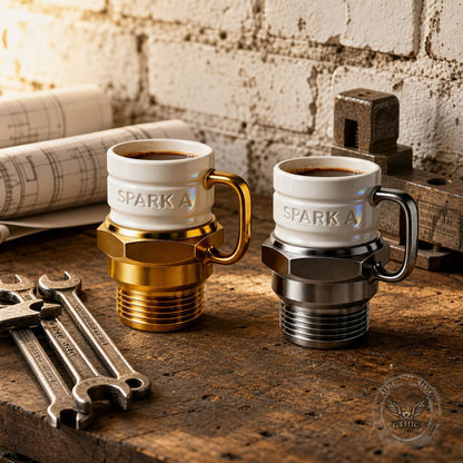 Mechanical-Style Sparkplug Creative Mug in Ceramic