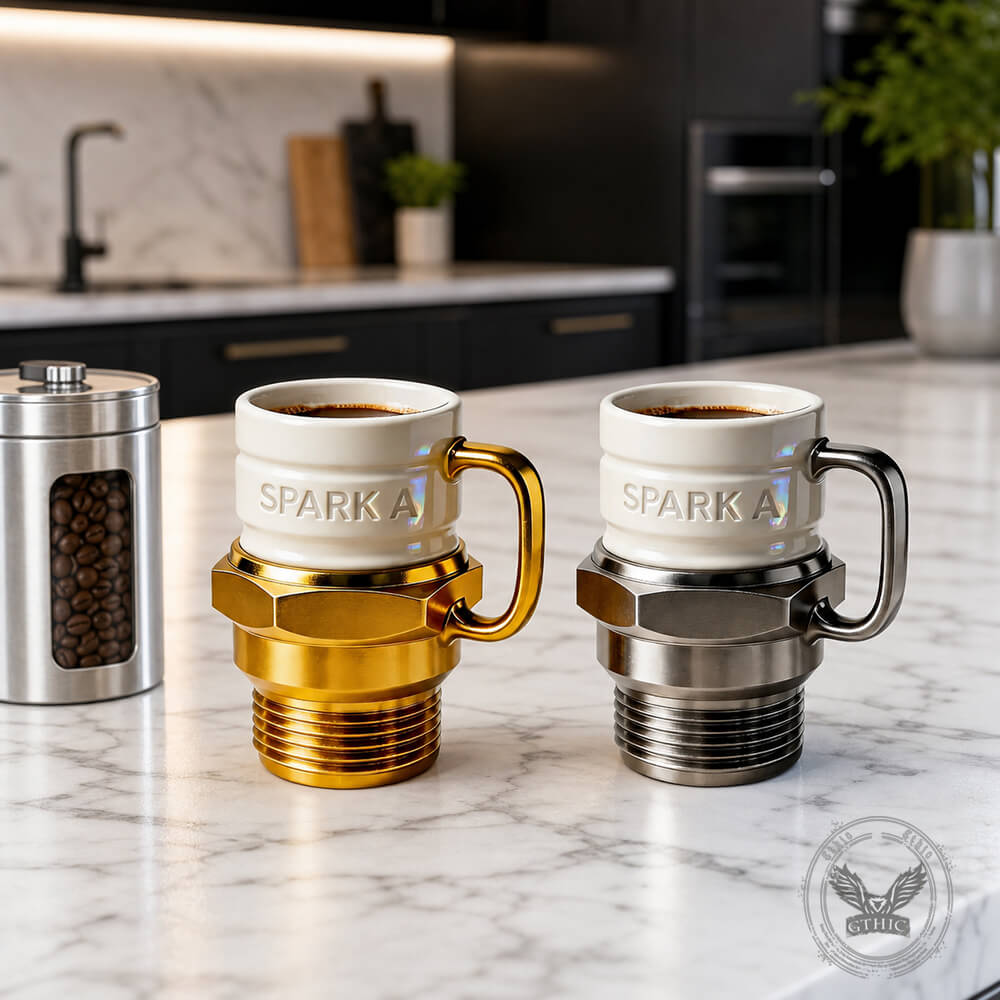 Mechanical-Style Sparkplug Creative Mug in Ceramic